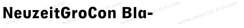 NeuzeitGroCon Bla字体转换